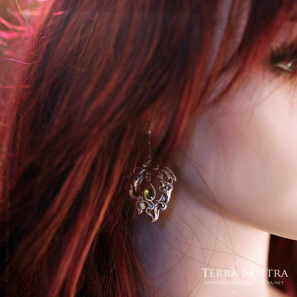 Boucles d'Oreilles art nouveau "Alicia"