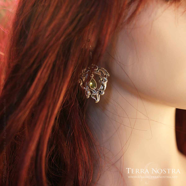 Boucles d'Oreilles art nouveau "Alicia"