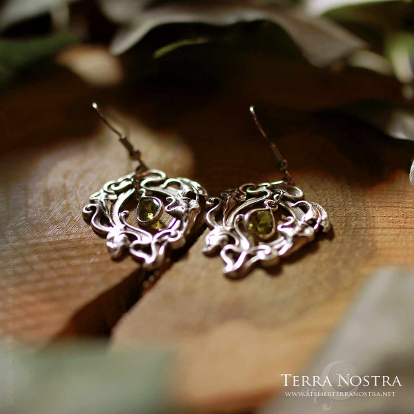 Boucles d'Oreilles art nouveau "Alicia"