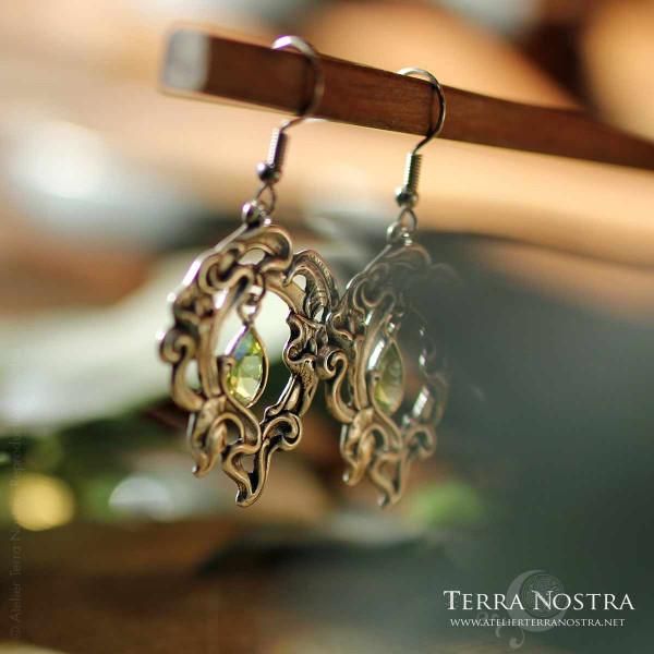 Boucles d'Oreilles art nouveau "Alicia"