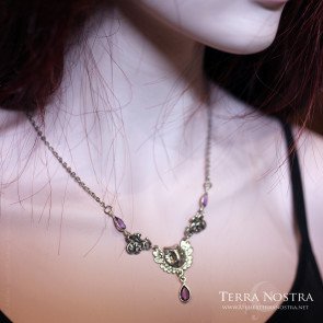 Collier hibou "Louma" en pierres naturelles