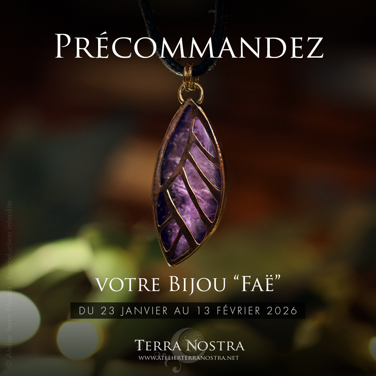 [PREORDER] "Faë" pendant