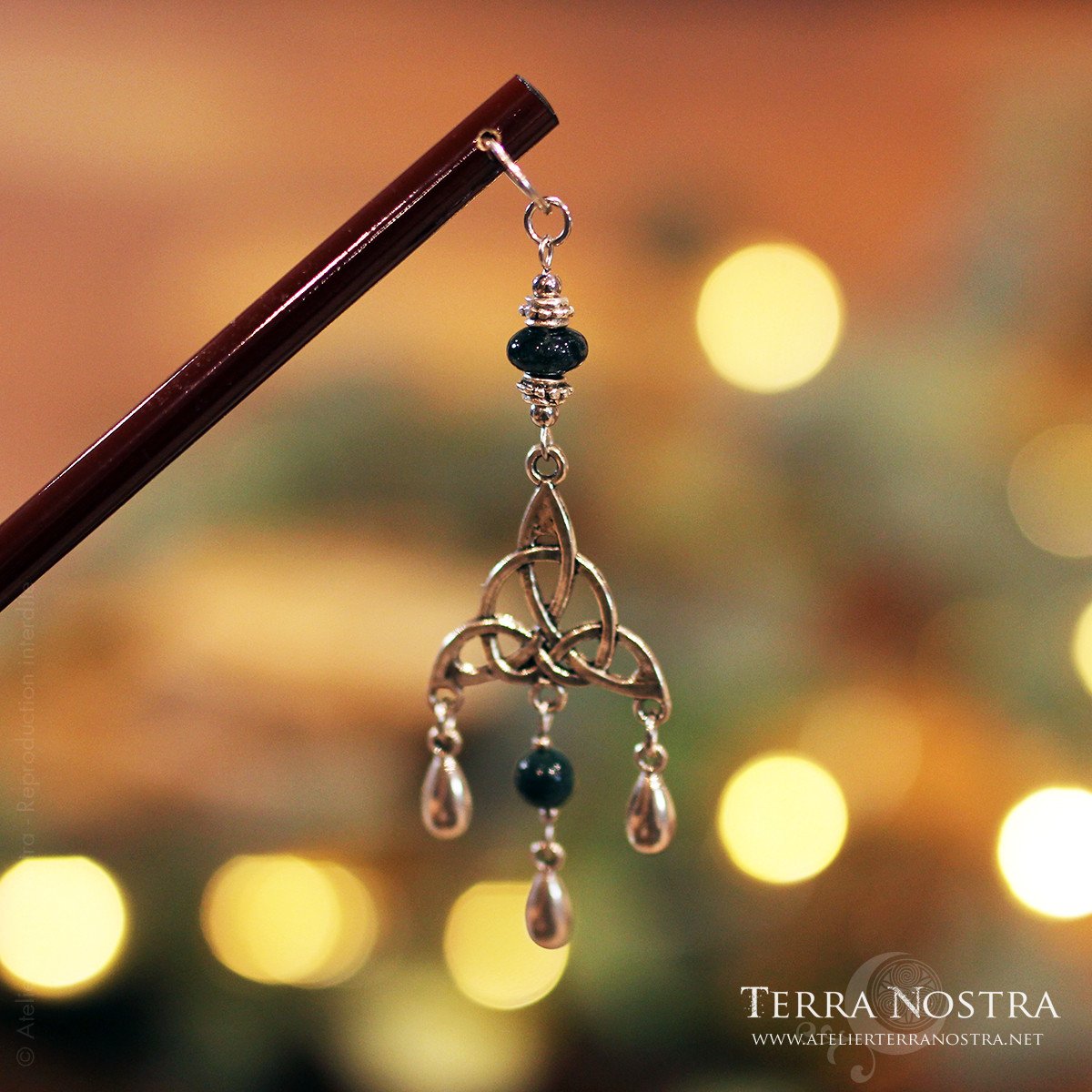 Pic à cheveux "Murmure celtique"