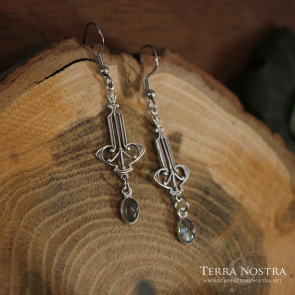 Boucles d'oreilles art nouveau "Rosée du Matin"