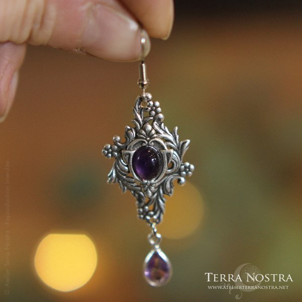 Boucles d'oreilles nature "The Garden of Whispers"