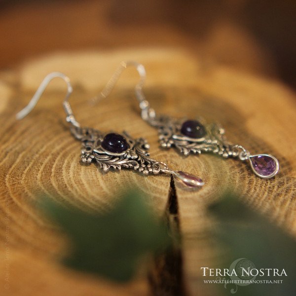 Boucles d'oreilles nature "The Garden of Whispers"