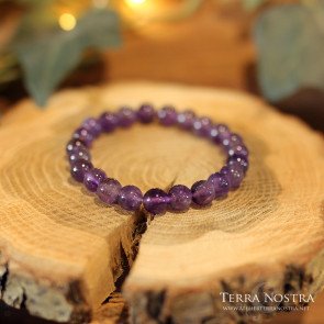 Bracelet boule Améthyste 8mm