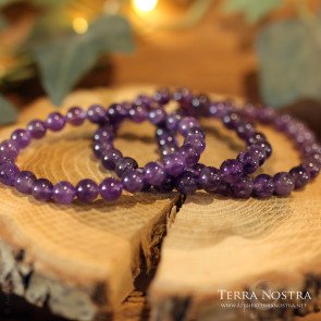 Bracelet boule Améthyste 8mm
