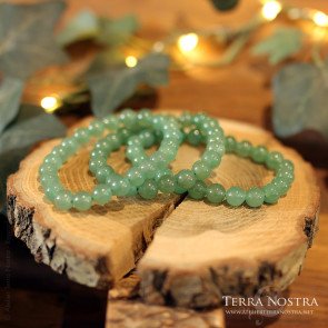 Bracelet boule Aventurine verte 8mm