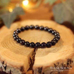 Bracelet boule 8mm Grenat