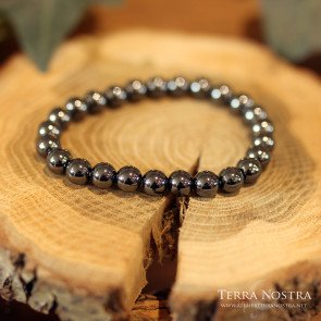 Bracelet boule Hématite 8mm