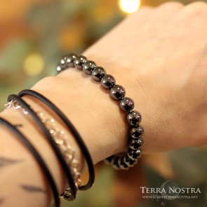 Bracelet boule Hématite 8mm