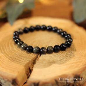 Bracelet boule Obsidienne...