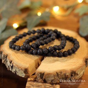 Bracelet boule Pierre de lave 8mm
