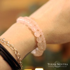 Bracelet boule Quartz Rose — Tailles au choix