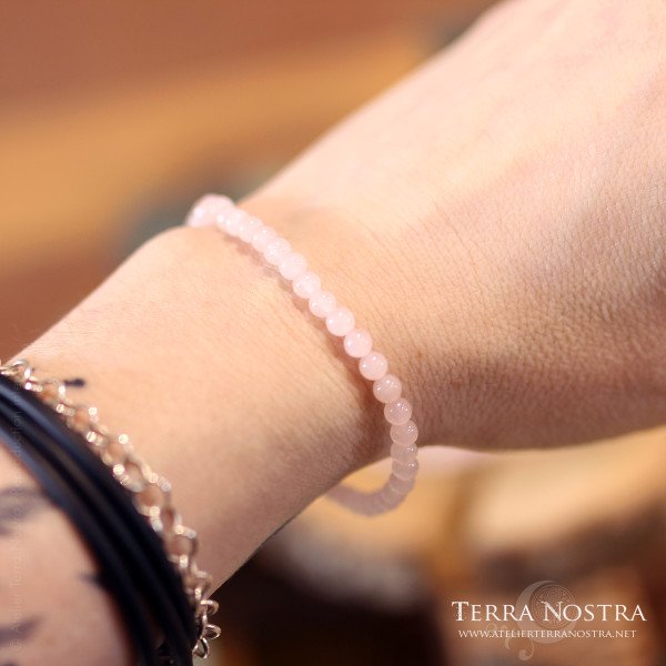 Bracelet boule Quartz Rose — Tailles au choix
