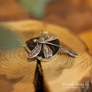 "Odonata Nila" Pendant — Copper Labradorite