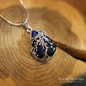 Pendentif "Primavera" — Labradorite bleue