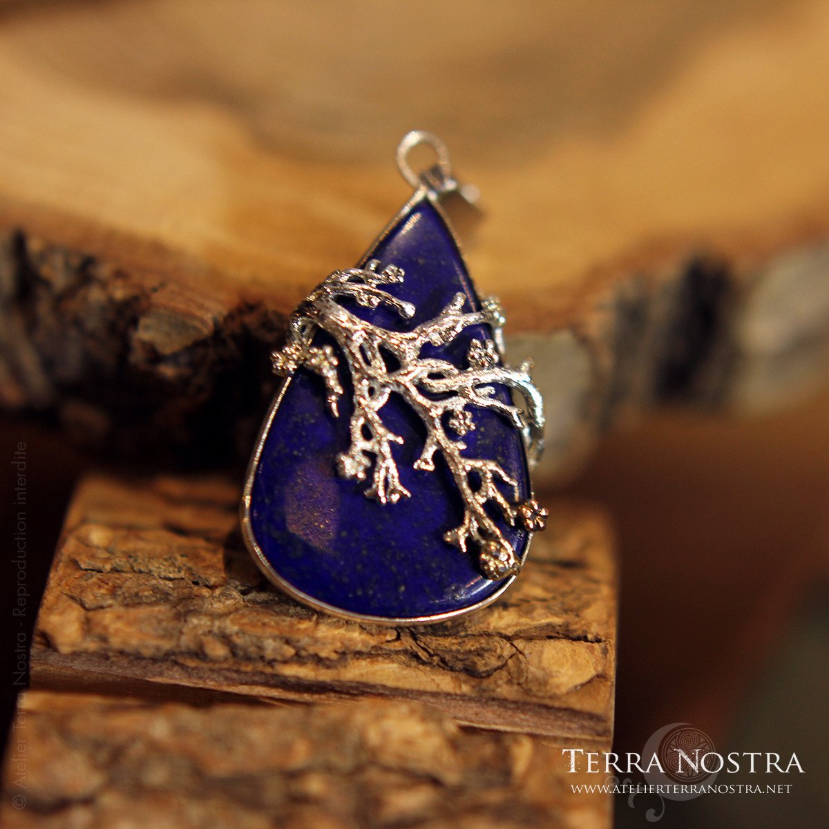 Pendentif "Primavera" — Lapis Lazuli
