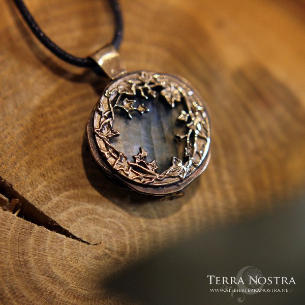 Pendentif réversible "Hedera" — Labradorite
