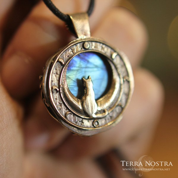 Pendentif réversible "Hallow" — Labradorite