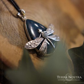 "Odonata Nila" Pendant — Apatite