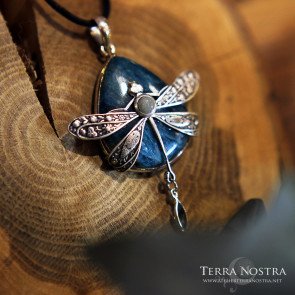 Grand pendentif "Odonata Nila" — Apatite