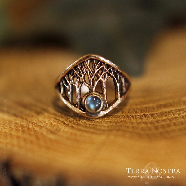Bague "Mori" — Labradorite Taille 55