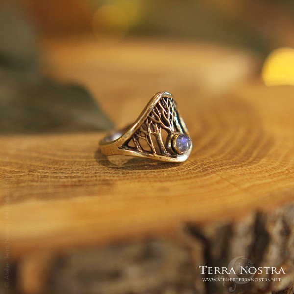 -Mori ring — Labradorite (size 54)