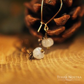 Mini pumpkins "Harvest" — Rainbow moonstone