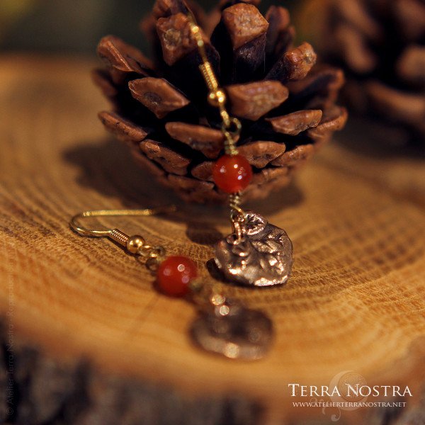 "Douceur d'Automne" pumpkin earrings