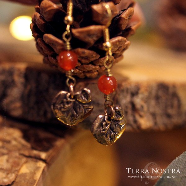 "Douceur d'Automne" pumpkin earrings