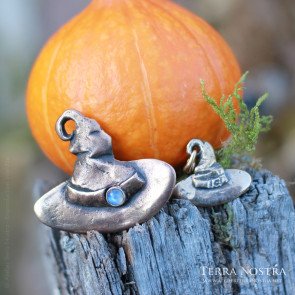 "Zab" bronze mini-pendant