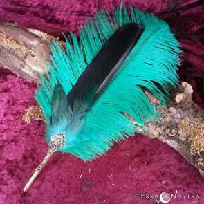 "The Green Path" feather quill