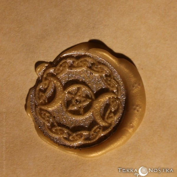 "Triple Moon" wax seal