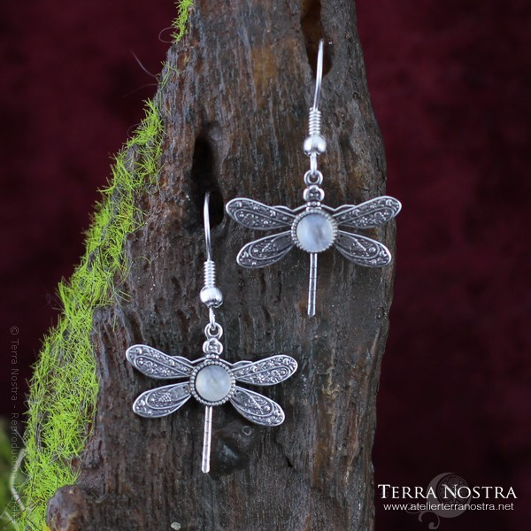 Boucles d'Oreilles "Odonata Nila"