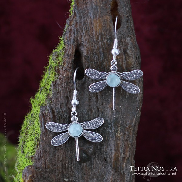 Boucles d'Oreilles "Odonata Nila"