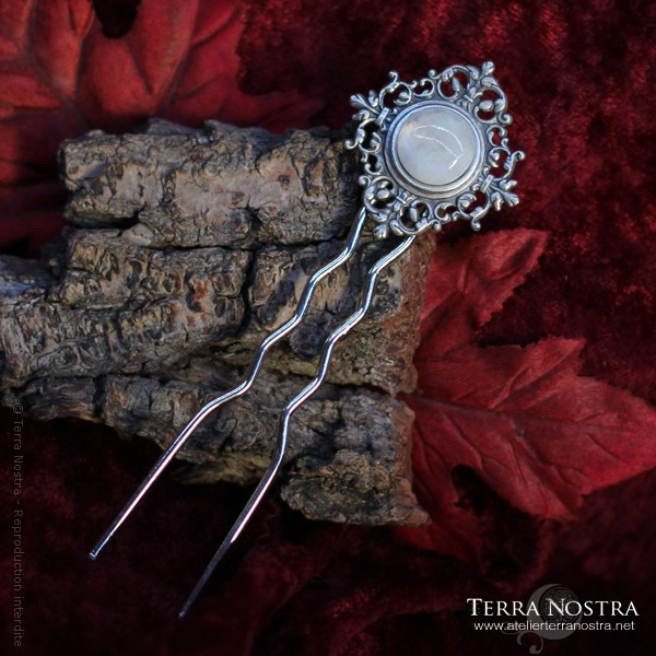 "Frost" double hair pin