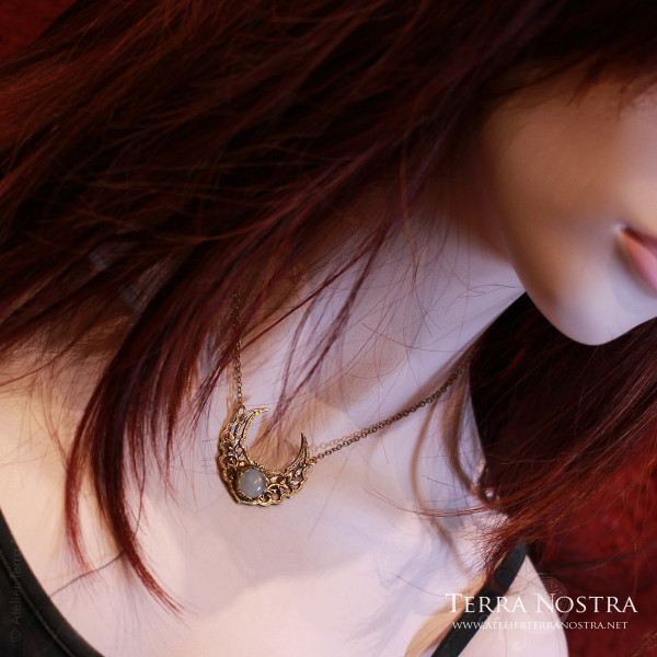 "Kiandra" brass necklace