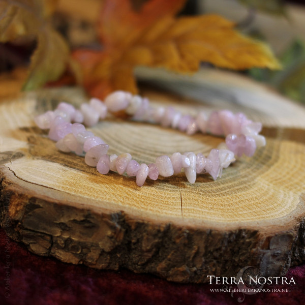 Bracelet baroque Kunzite