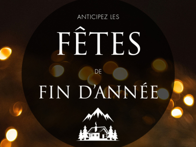 Anticipez les fêtes de fin d'année